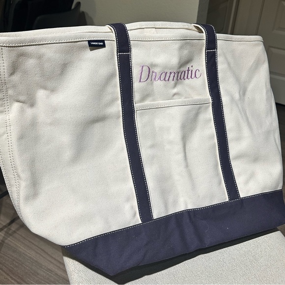 Handbags - Lands End XL Boat Tote “Dramatic”